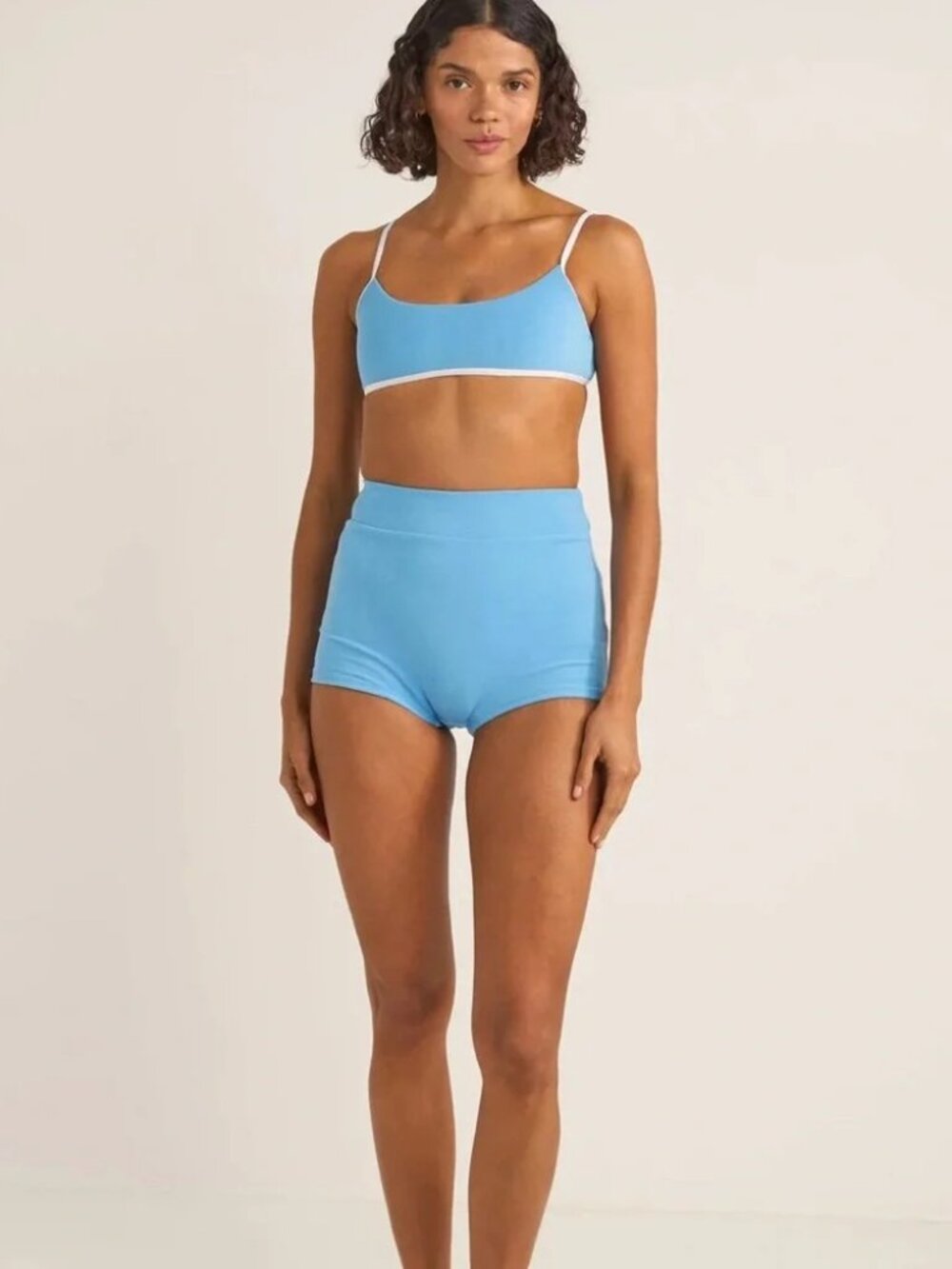 Rhythm Terry Bandeau Top & Terry Surf Shorts SET - Lavender - Size S/M - Picture 6 of 7